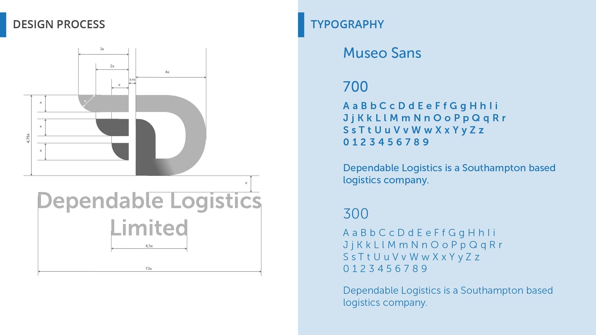 Dependable-LogisticsTypography